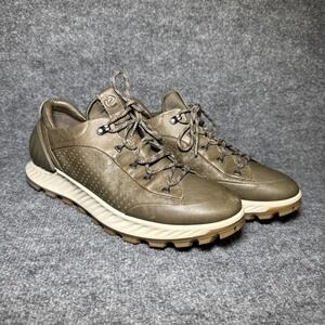 ECCO Exostrike Low Green Hiking Shoes Phorene Sneakers Mens US Size 13